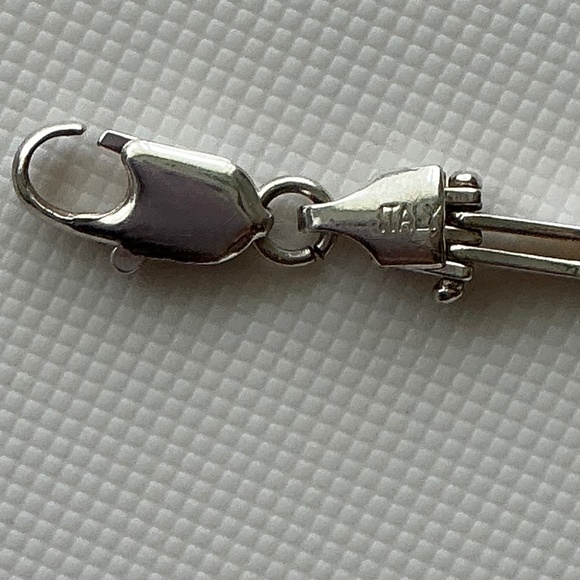 Sterling Silver Bracelet Vintage Made in Italy - Picture 4 of 6